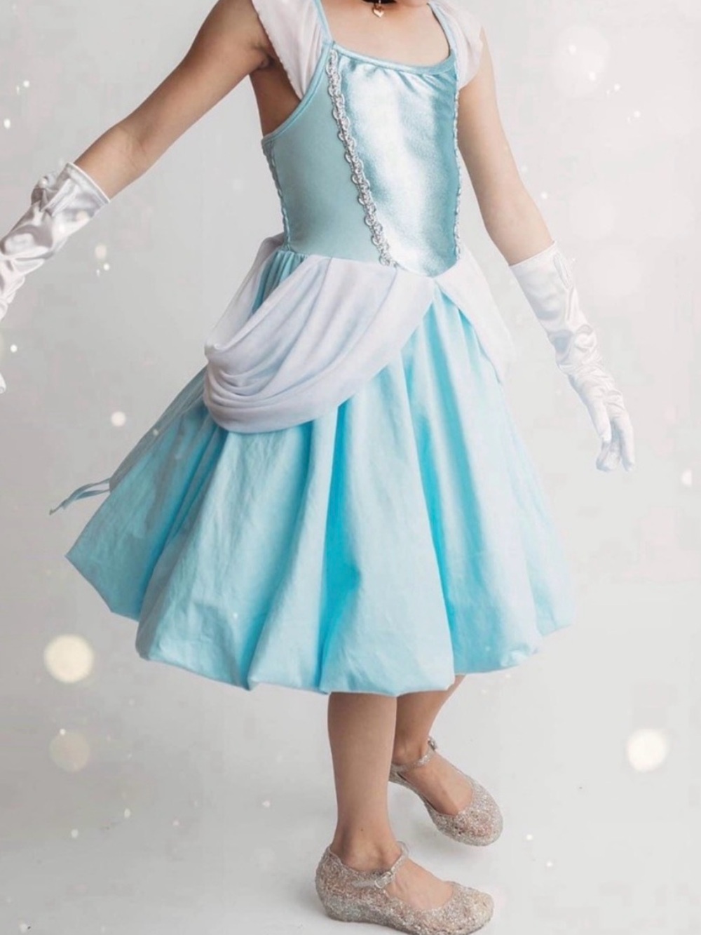 Sparkle Fairy Light Blue Kids' Costume Dress